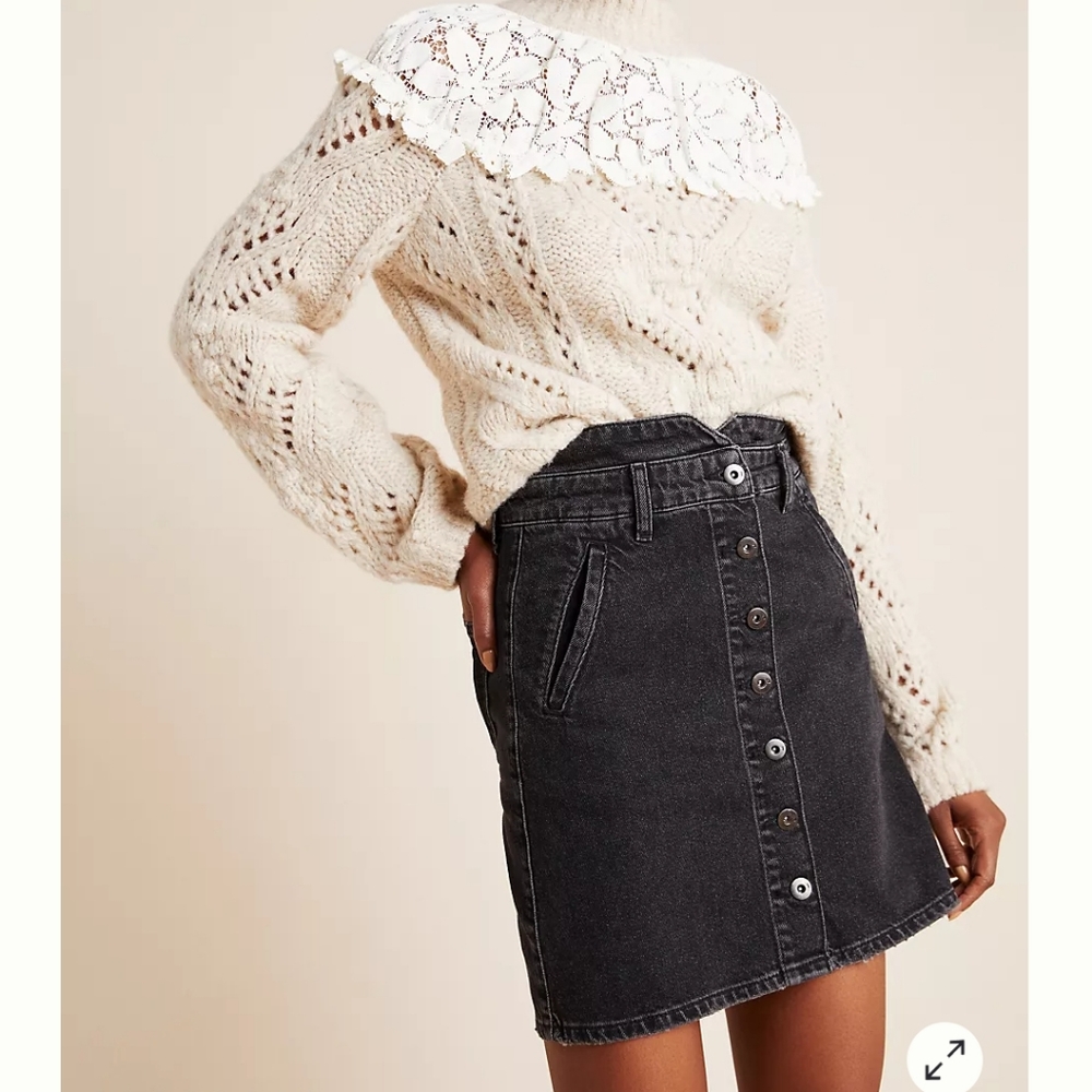 Anthro Pilco denim skirt